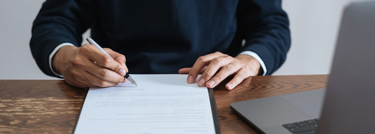zakenman, handtekening, handtekening zetten, ondertekenen, contract, schade zakelijk, verzekeringen